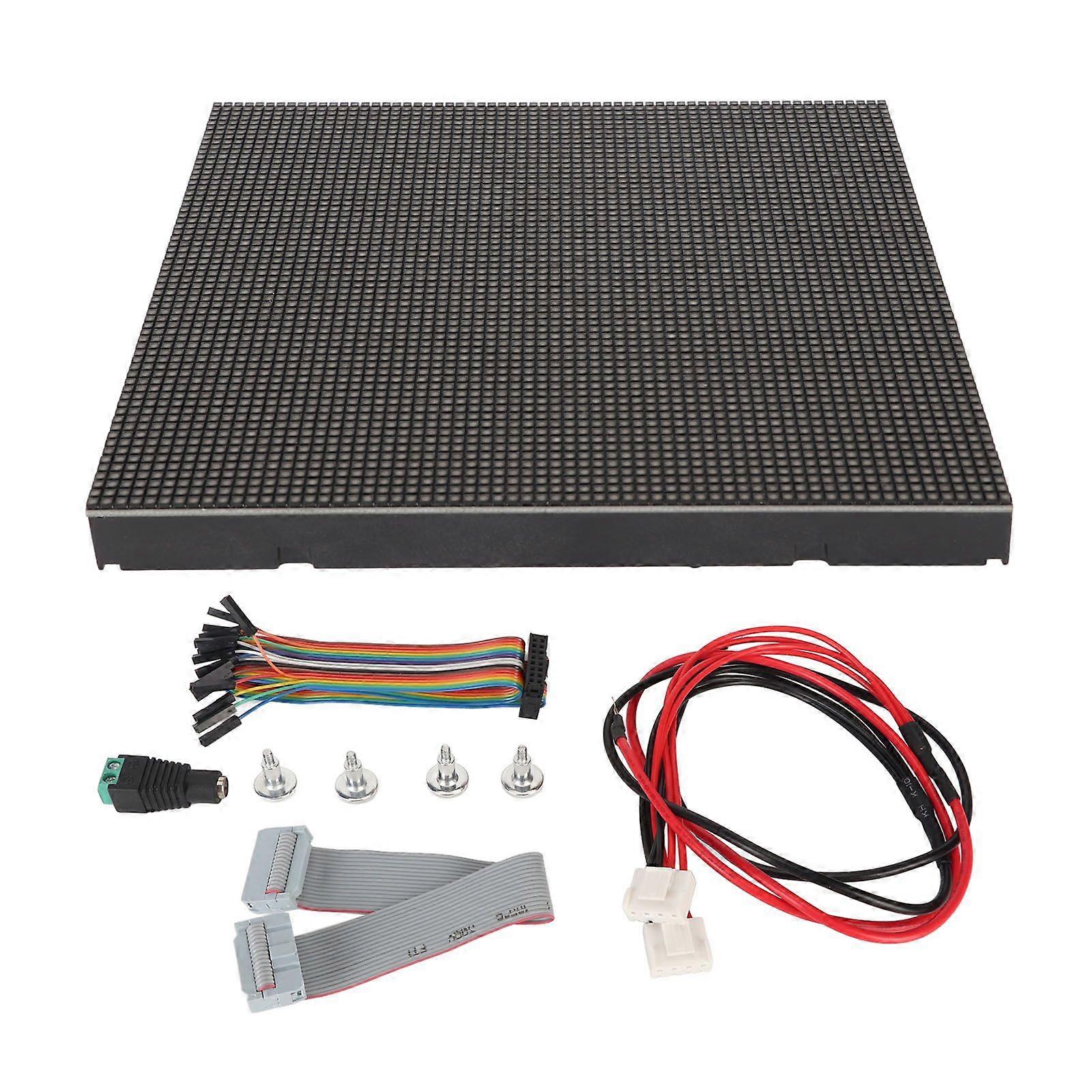 LED Matrix Panel 64x64 Pixels 2.5mm Pitch 4096 Individual RGB LEDs Adjustable Brightness Full Color LED Matrix Display