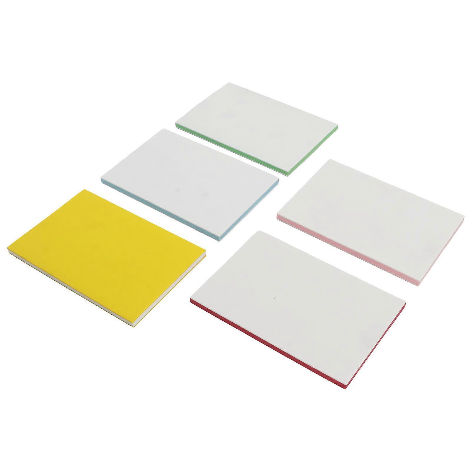 Lot de 6 tampons en caoutchouc à graver, motif Tetragonum coloré, double face, pour carte postale