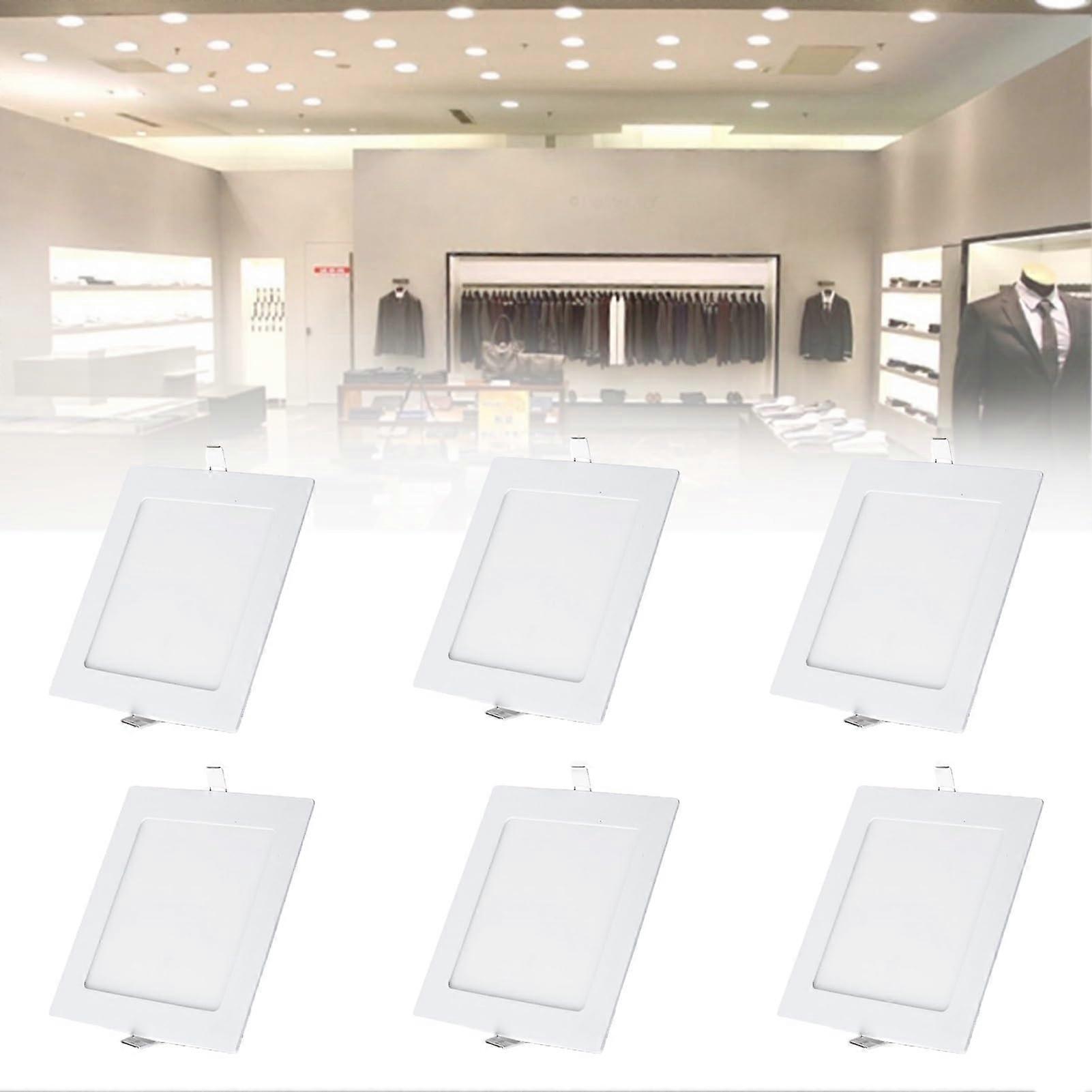 LED Recessed Lighting 3000K Warm White UltraThin Brightness Ceiling Light 4W 6Pack For FaceToFace Equipment