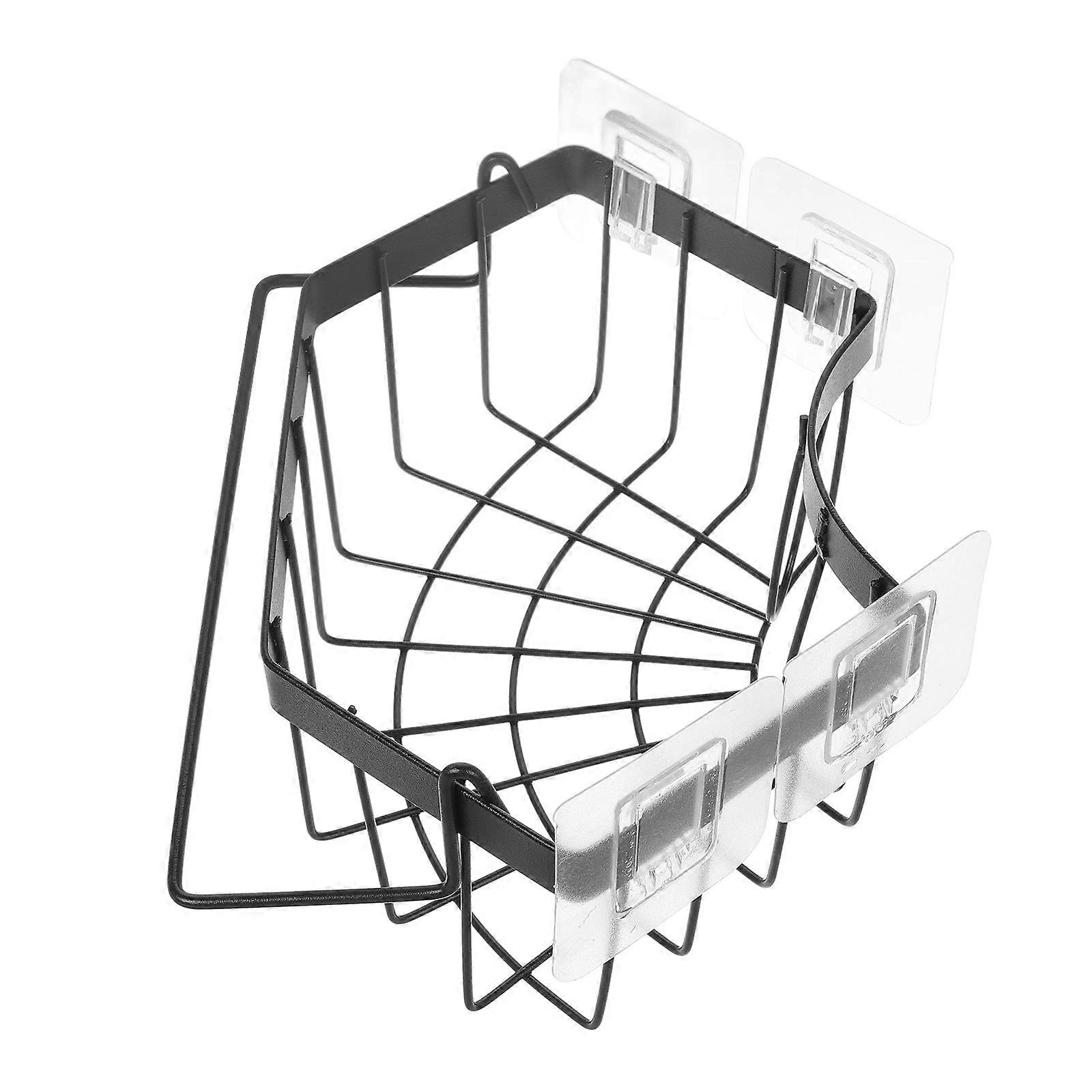 Stainless Steel Kitchen Sink Sponge Holder Draining Rack Black