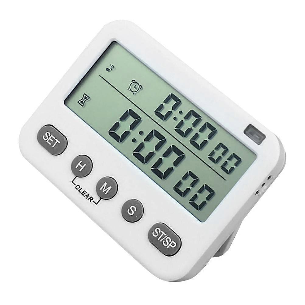Loud Alarm Digital Kitchen Timer with Bracket and Hanging Hole for Timed Games 8.4 x 6.5 x 1.9 Cm 1Pcs