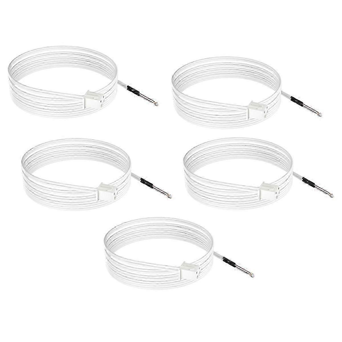 5 peças para 3 termistores, termistor de esferas de vidro NTC 100K, sensor de temperatura termistor NTC 3950 Ohm para impressora 3D com XH2.54-2P