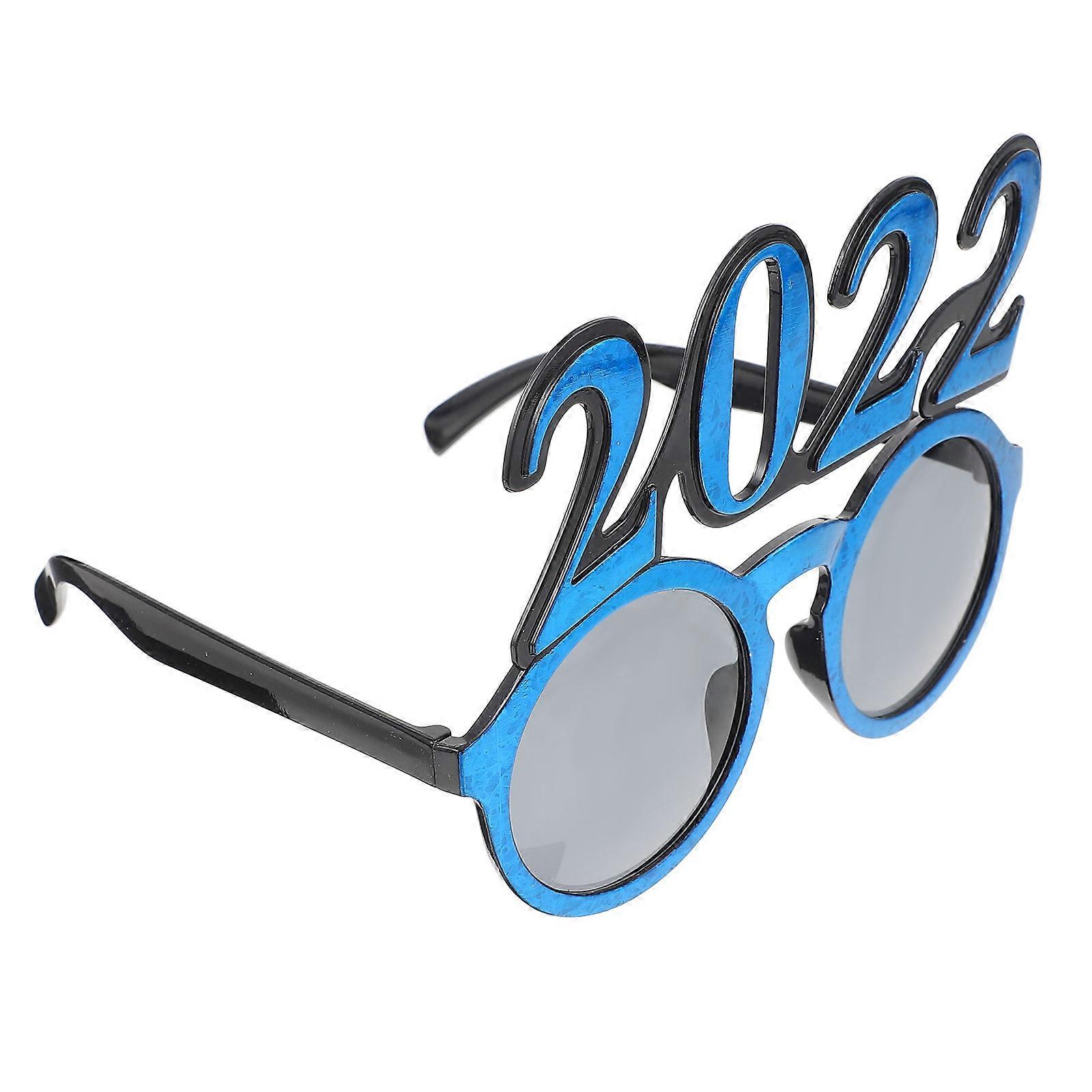 1Pcs Blue Party Eyeglasses Frames for Decor Number Photo Props