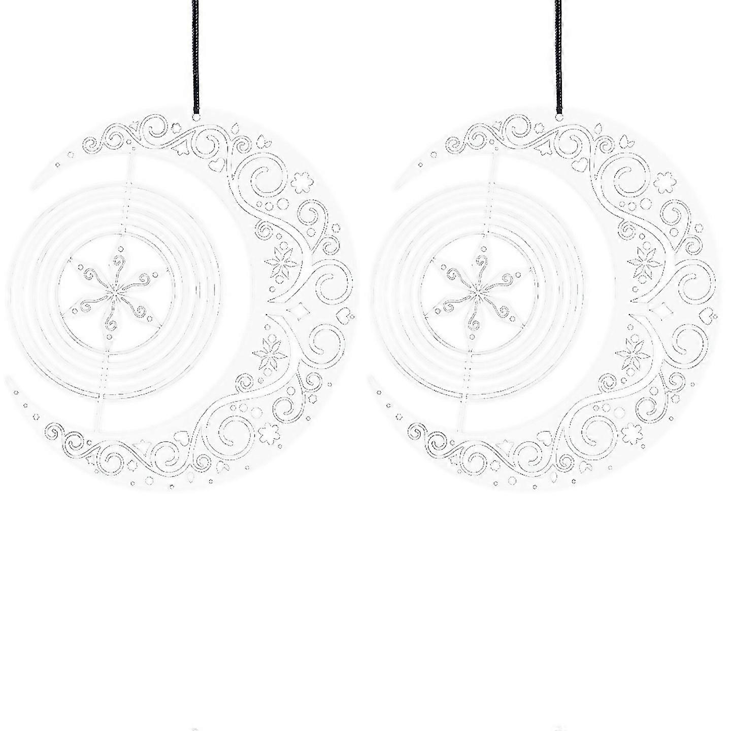 For 3d Mandala Rotating Wind Chime Pendant