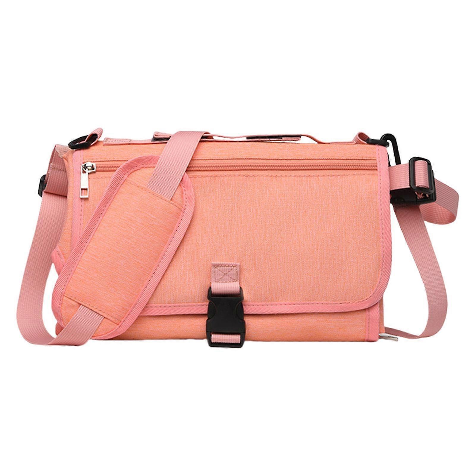 Folding Changing Pad Lightweight Portable Diaper Pad, Travel, Machine Washable, Large, ScratchResistant Pink