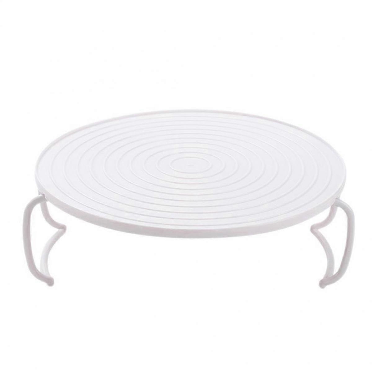 Microwave Oven Tray Microwave Stacking Rack Folding Steaming Tray Plate Stacker 23.5X23.5X8.3cm White 1Set