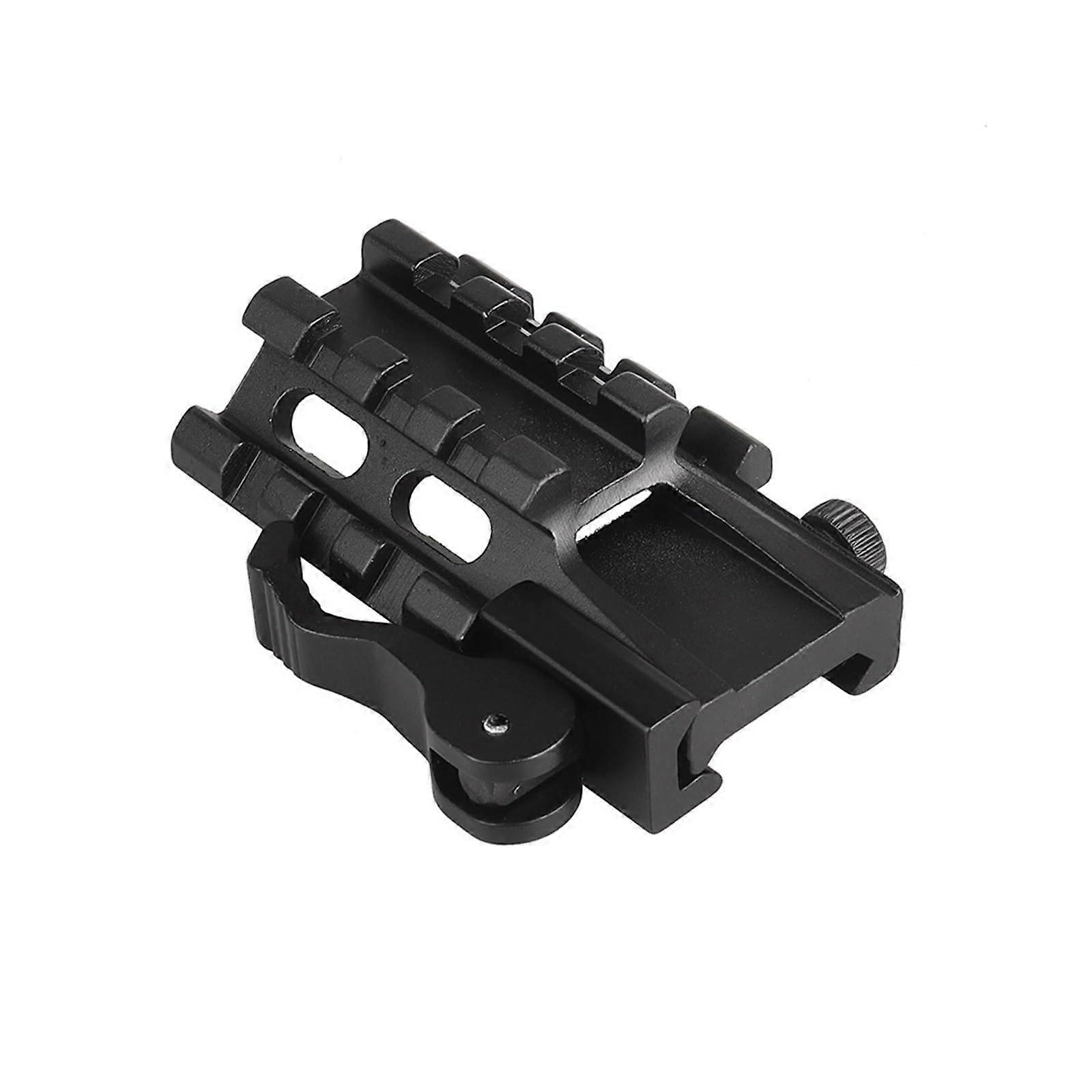 Hunting Tactical 45 Degree Offset Aluminum Scope Mount 4Slot Side Rail 45MM Picatinny Weaver Adapter