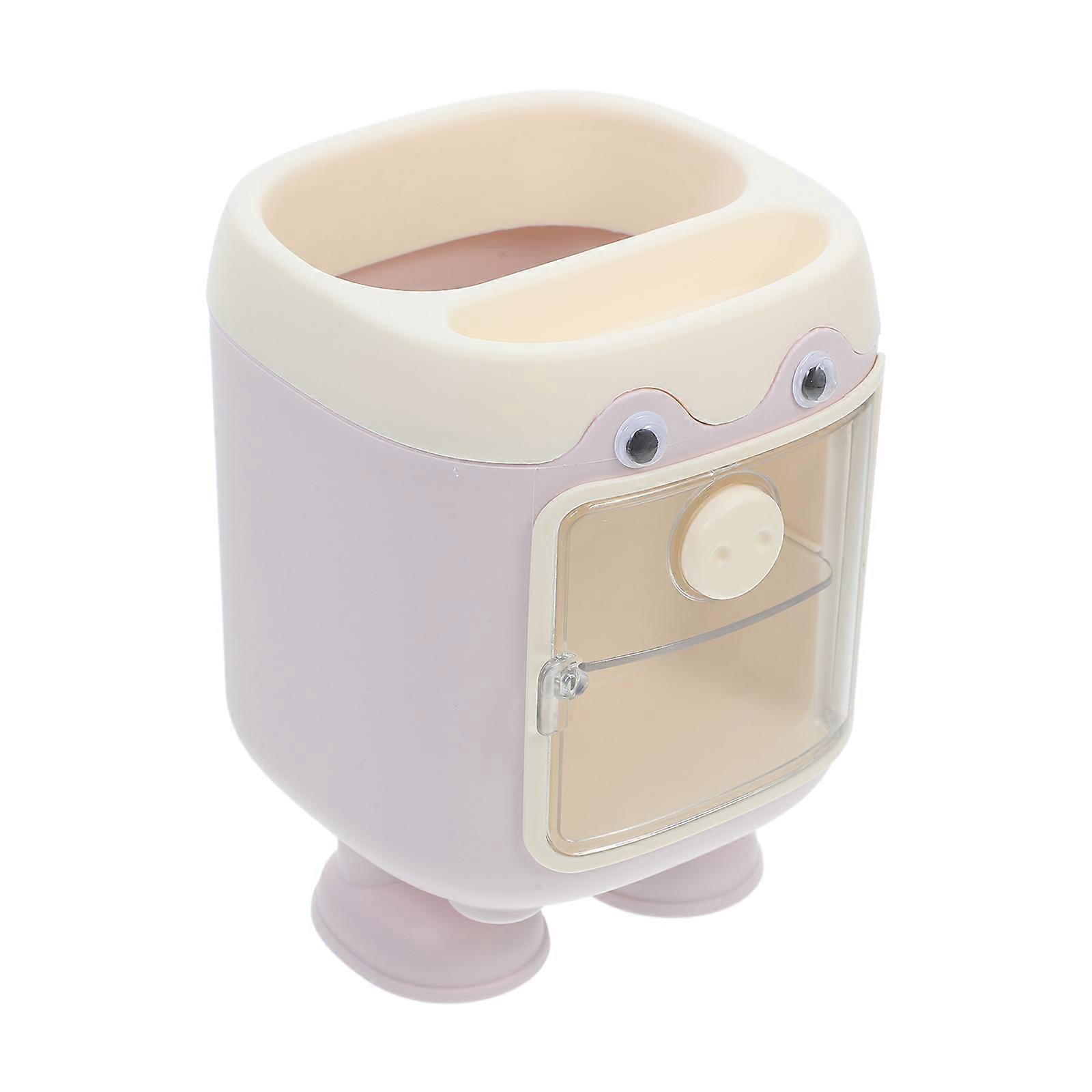 Multifunction Pen Holder Cute Pig Design for Desk Storage 2Pcs Set