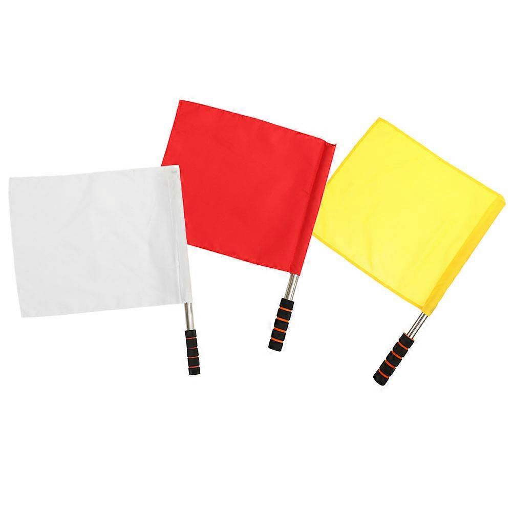 Sports Warning Signal Flags Flags for Referee 12Pcs