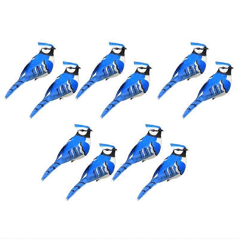 Small Birds for Decoration Set of 1-12 Artificial Feathers Birds New