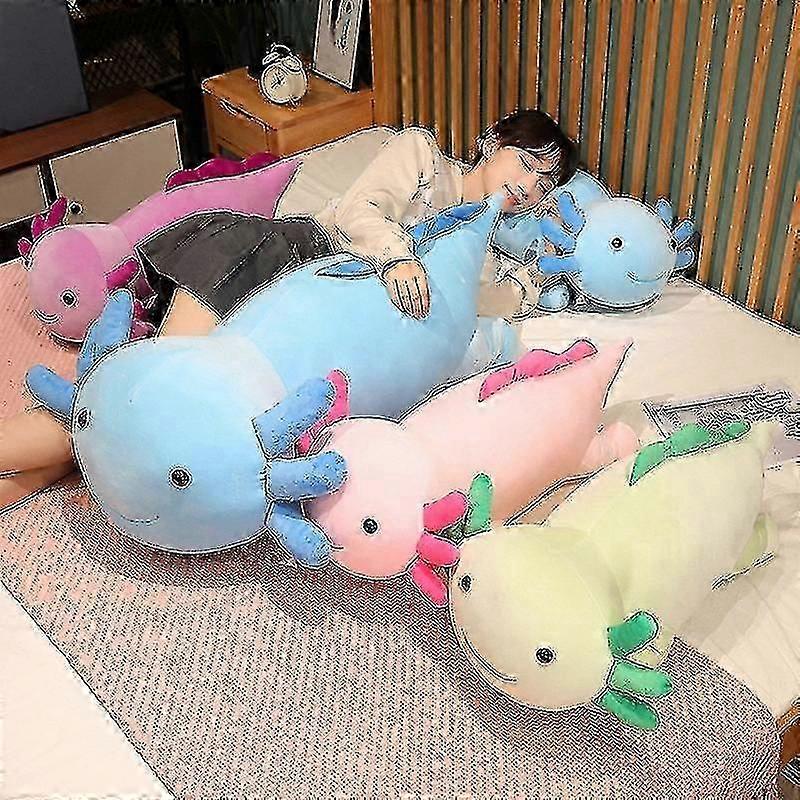 30-90cm Axolotl Jucărie de pluș Desene animate Drăguț Animal de pluș umplut Păpușă de pluș Pernă lungă pentru copii Cadouri de ziua de naștere Cadouri de Crăciun Decorațiuni pentru casă Twd