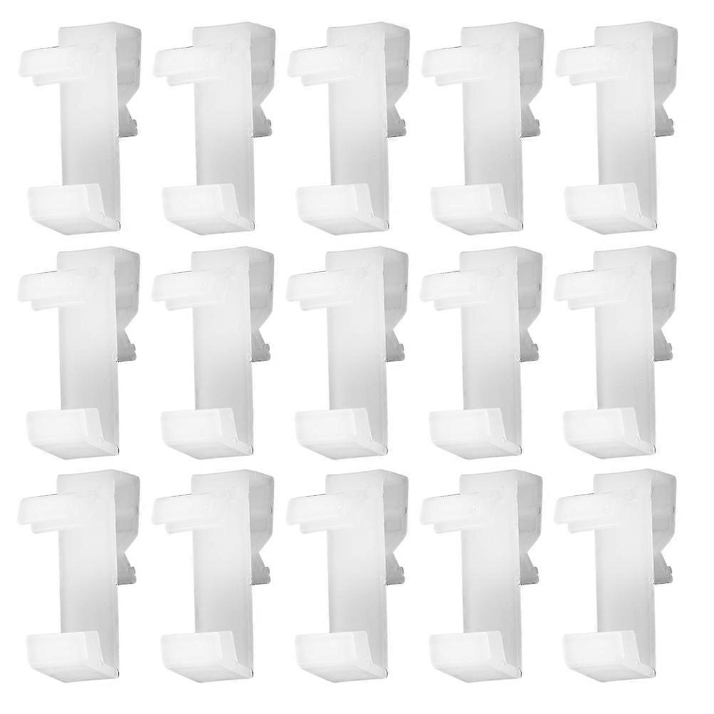 White Valance Clips Plastic Blind Curtain Clips for Window Blinds 40Pcs