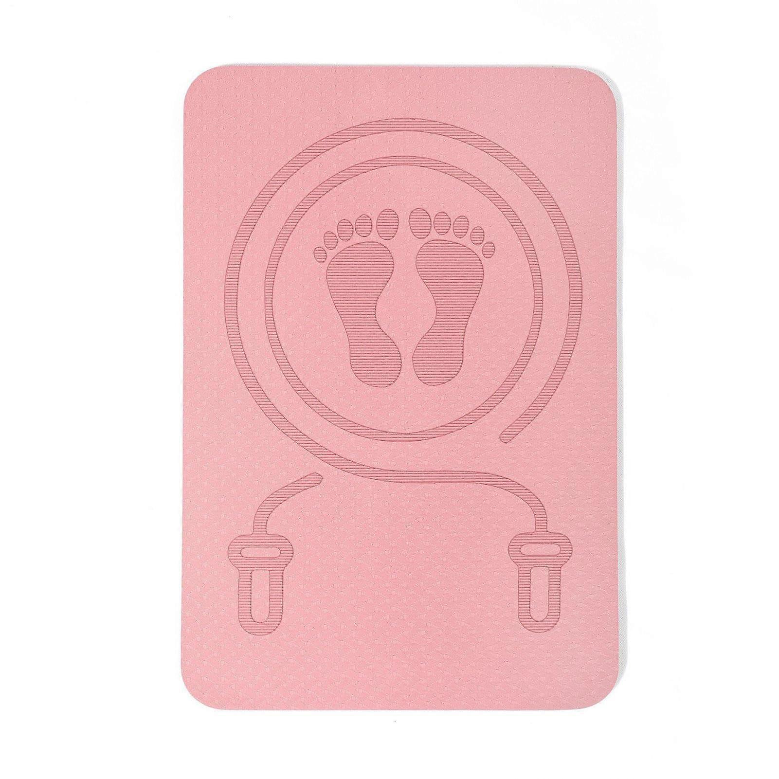 Jump Rope Mat Non-Slip Workout Mat For Cardio Exercise Jump Rope Exercise Mat Pink Durable Fitness Mat For Home Gym