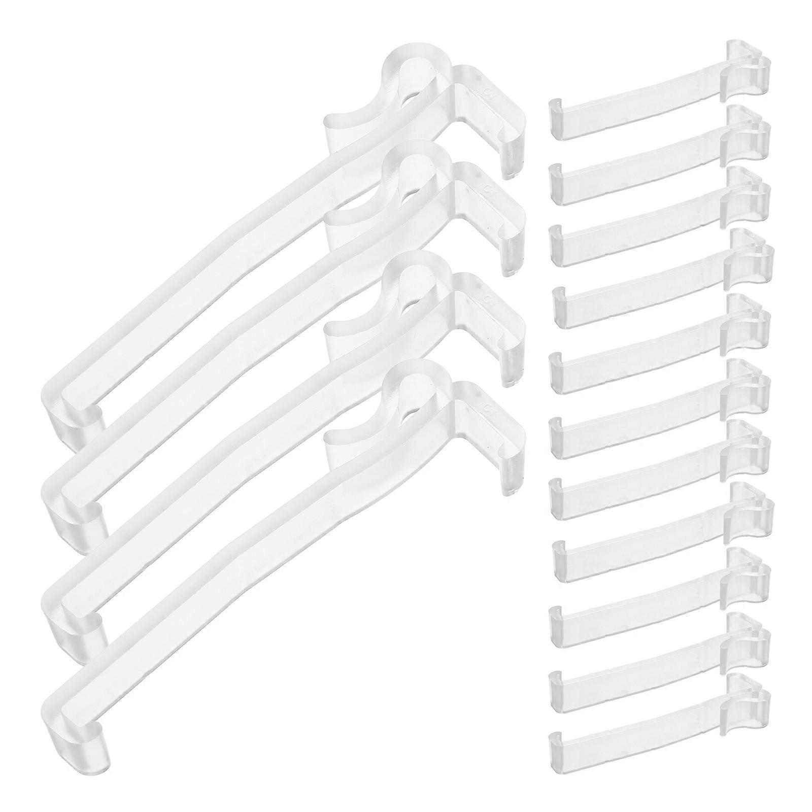 Hidden Window Blinds Clips for Valance Support 100 Pieces Transparent