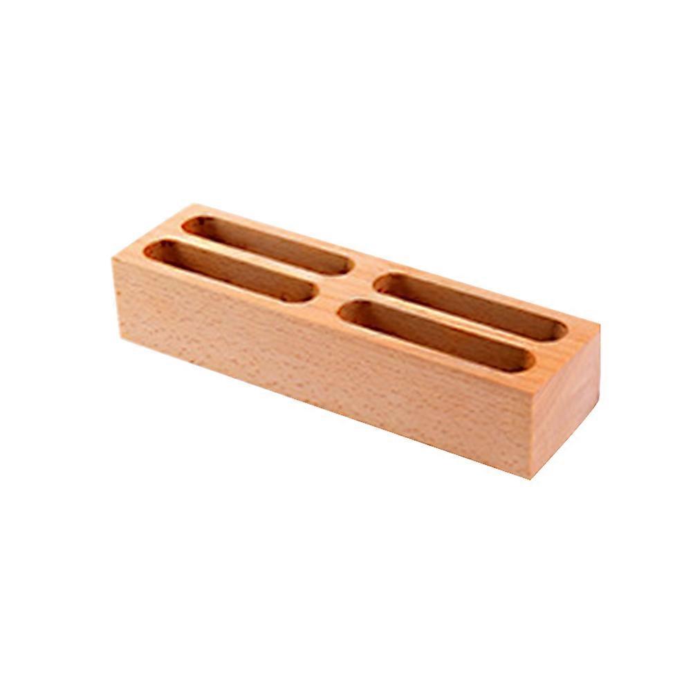 Wooden Business Holder Box for Card Storage 2Pcs Retro Organizer