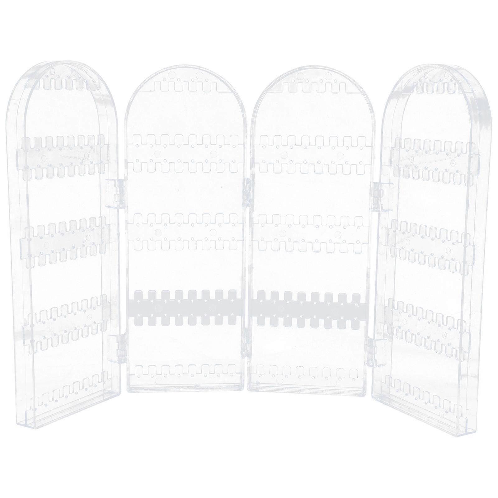 Foldable Jewelry Display Stand for Earrings Organizer Plastic 4Pcs