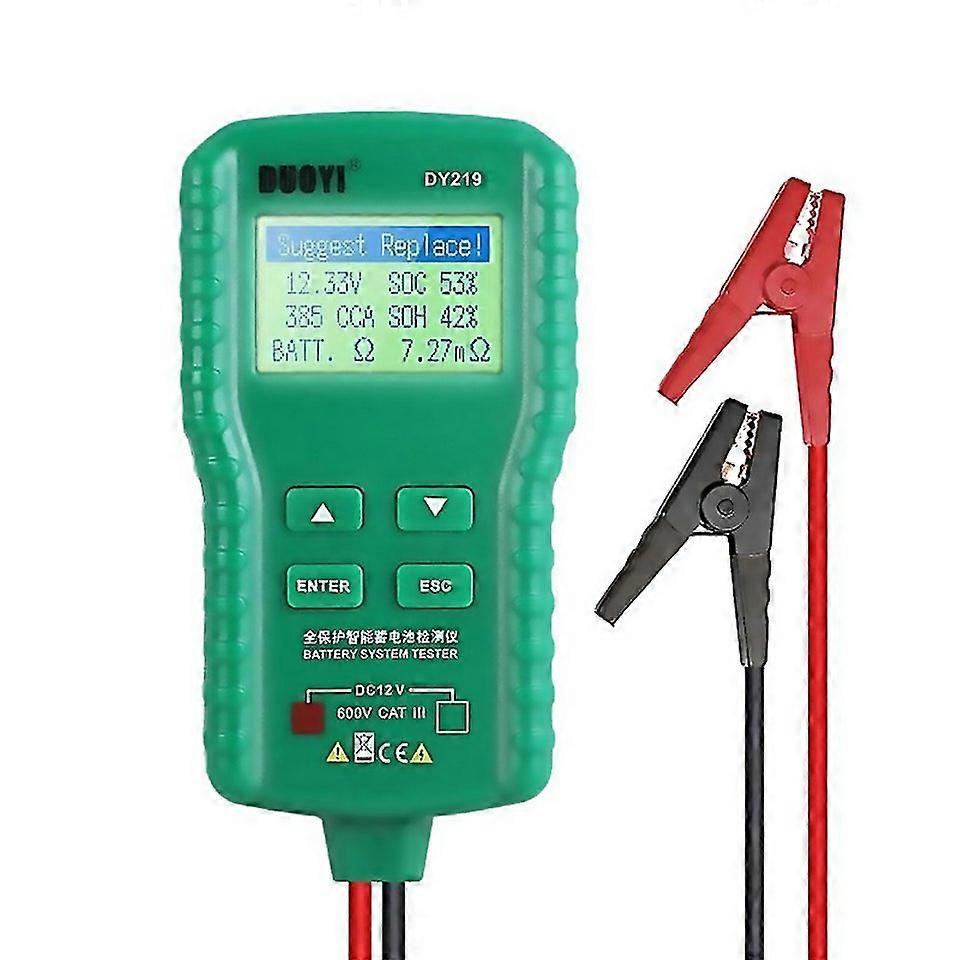 For Duoyi Dy219 Digital Battery Analyzer Car Fault Diagnostic Device Current And Voltage Detector
