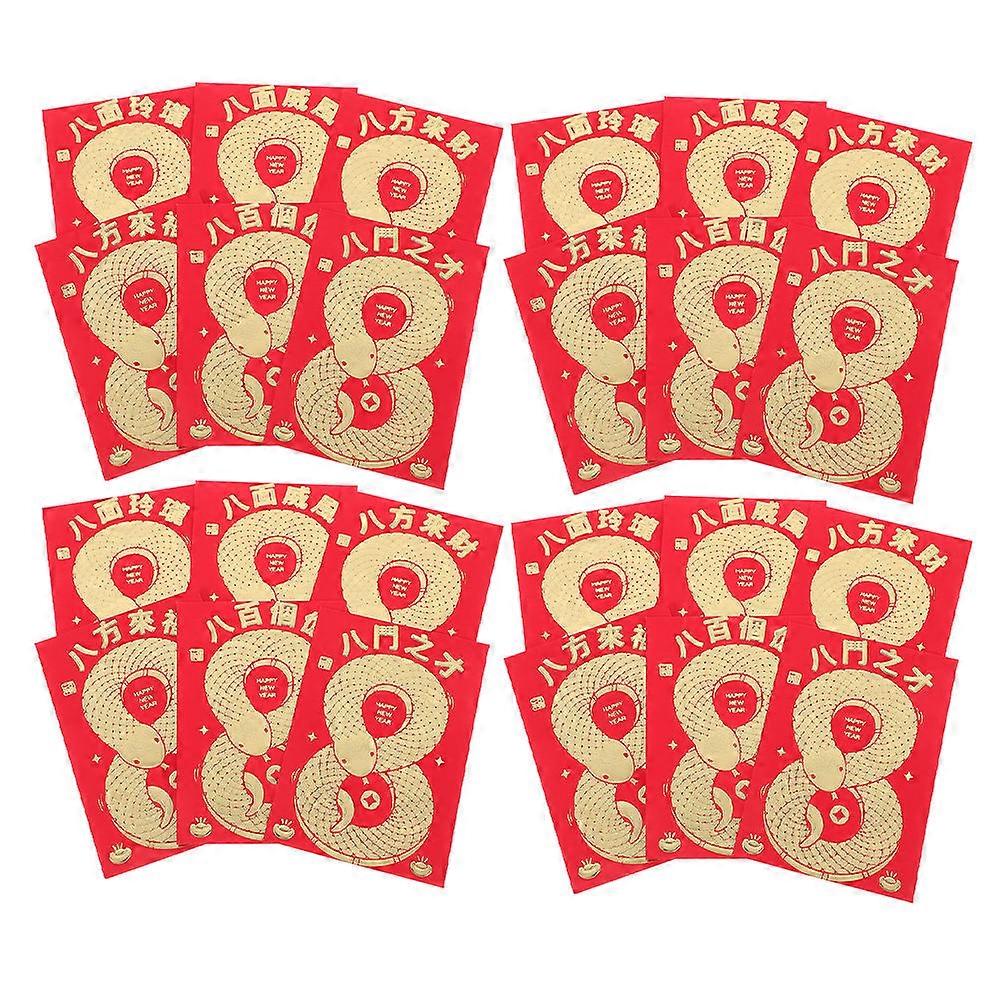 Chinese Snake Red Envelopes for Storage Use 180Pcs Decorative Wedding Packets