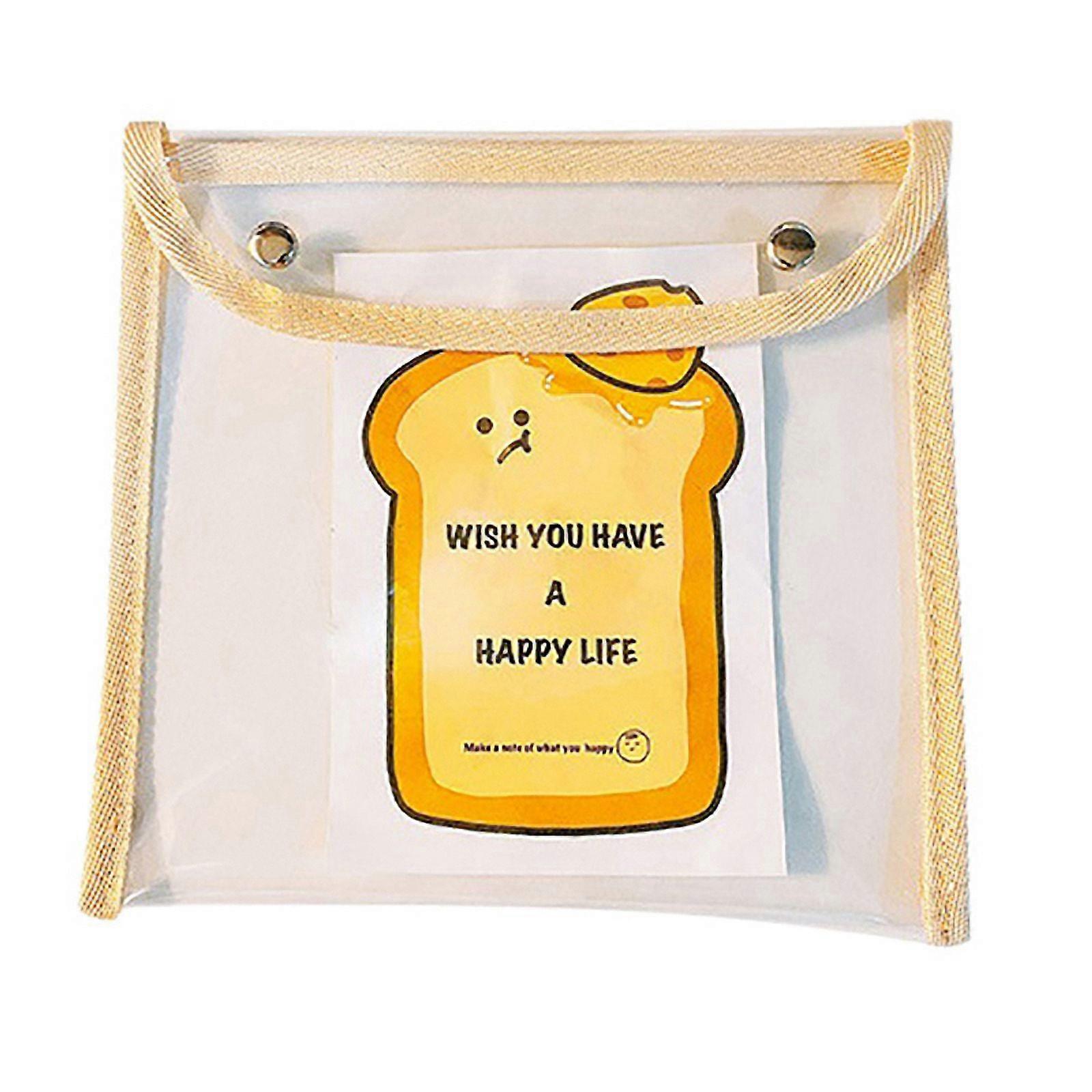 PVC Case Test Paper Stationery Storage Bag Capacity Waterproof