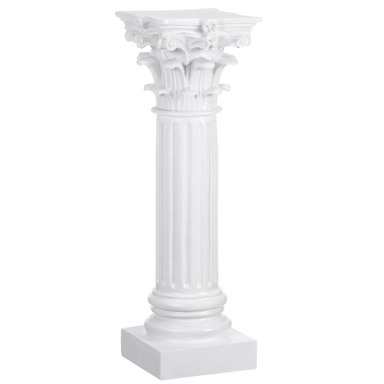 Micro-Landscape Decors with 4Pcs Roman Column Candle Holders for Decor