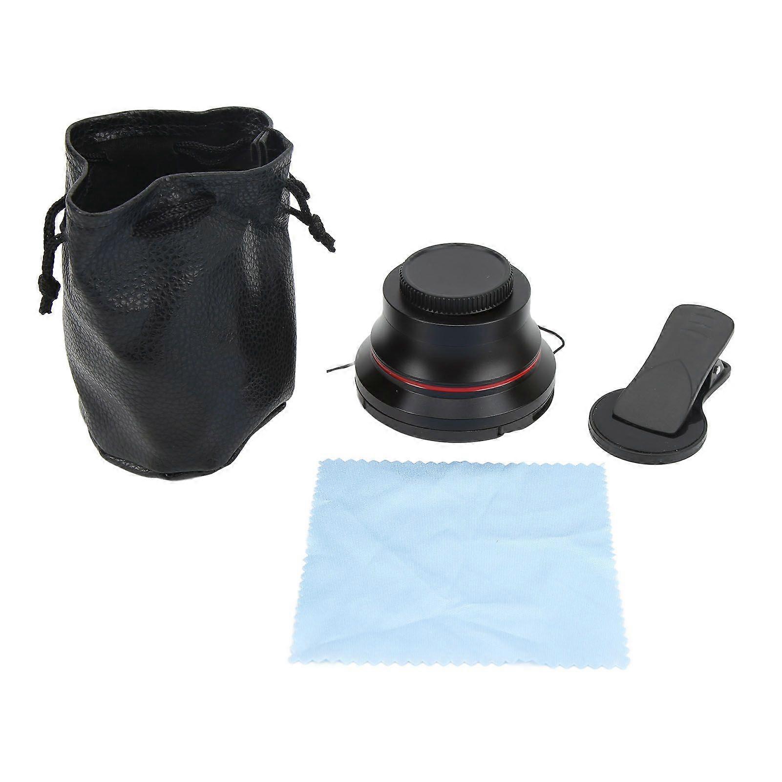 0.39X HD Wide Angle Macro Lens Universal External Lens with Phone Clip for DV Camera Phone