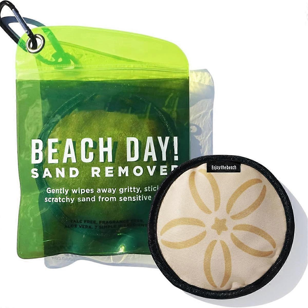 Eco-Friendly Sand Removing Bag for Beach, -Free Sand Wipe Off Pad, Gentle on Skin, Ideal for Seaside