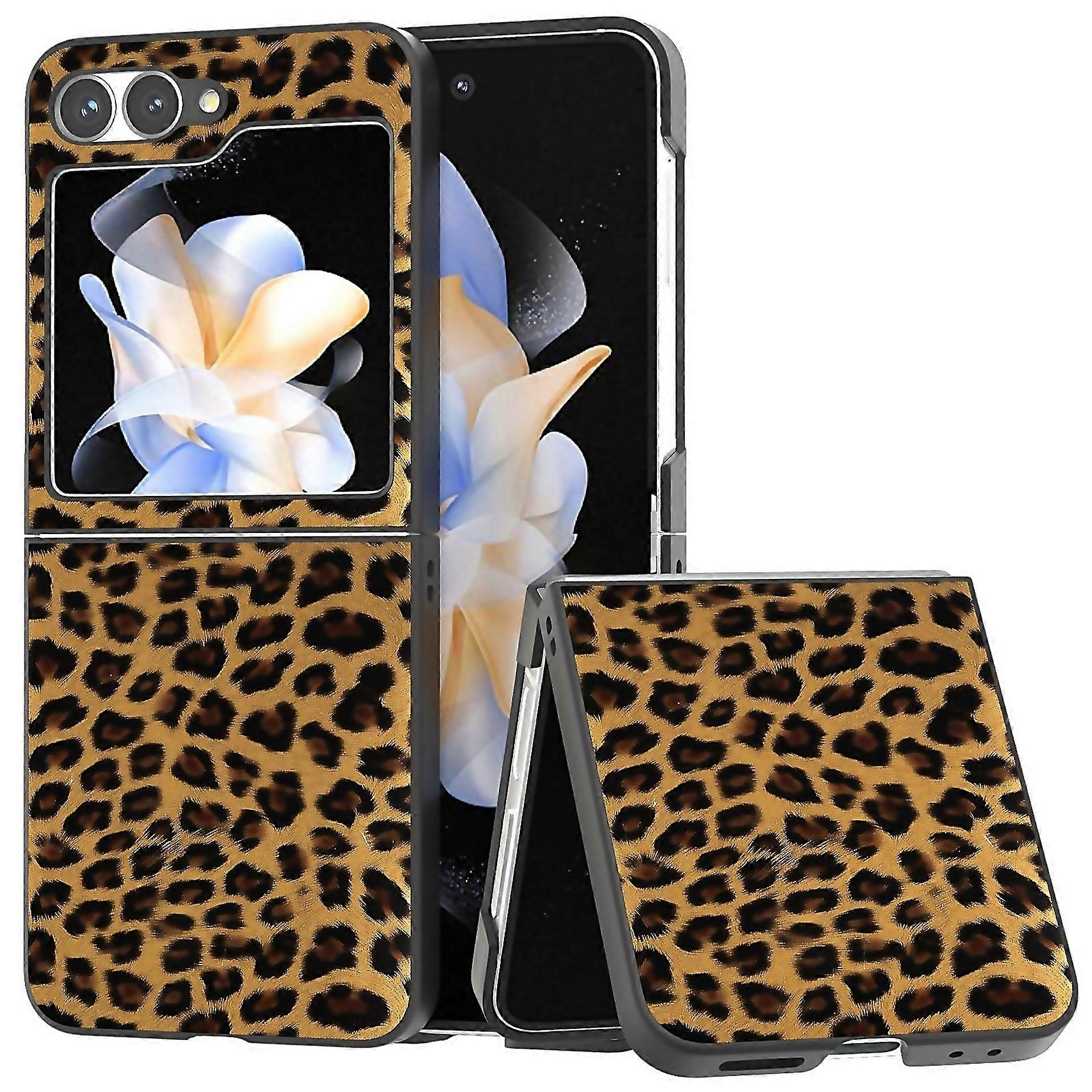 For Frame Leopard Full Coverage Phone Case Black