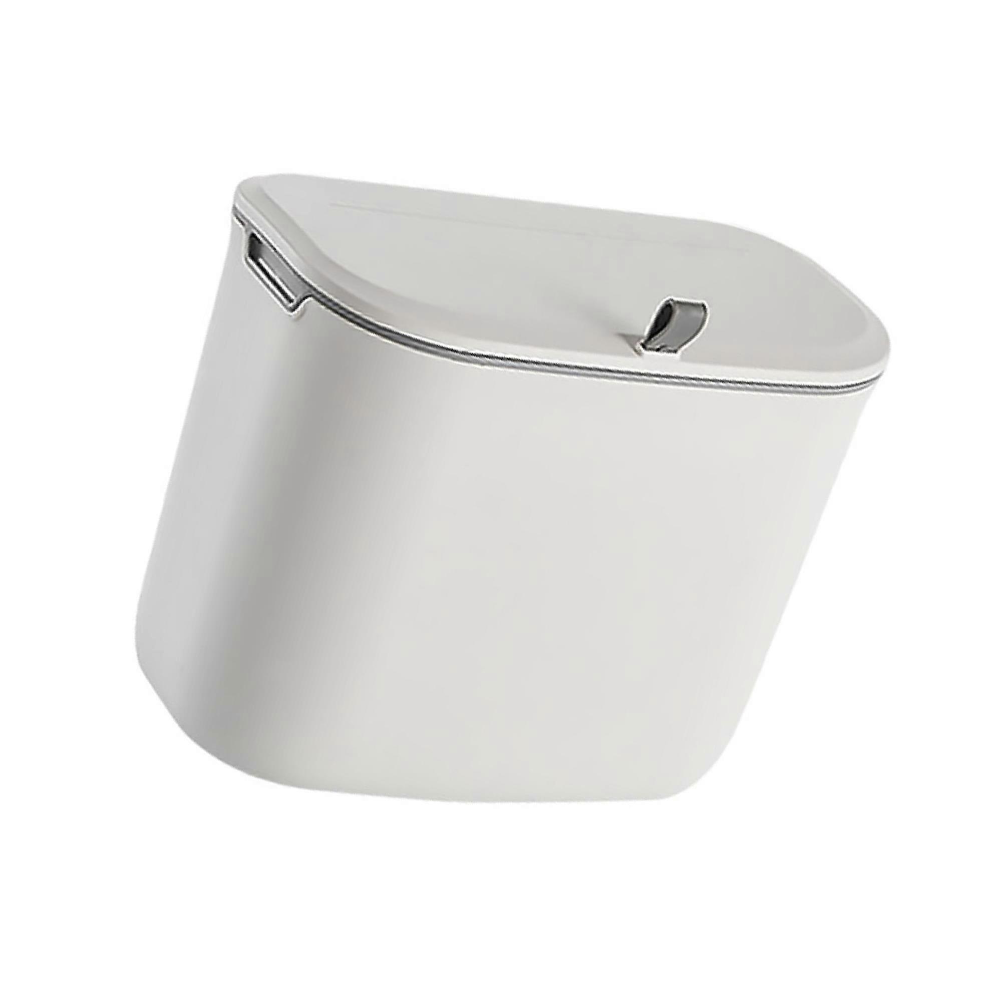 PP Wall Mounted Trash Can with Lid Compost Bin for Door Kitchen Laundry