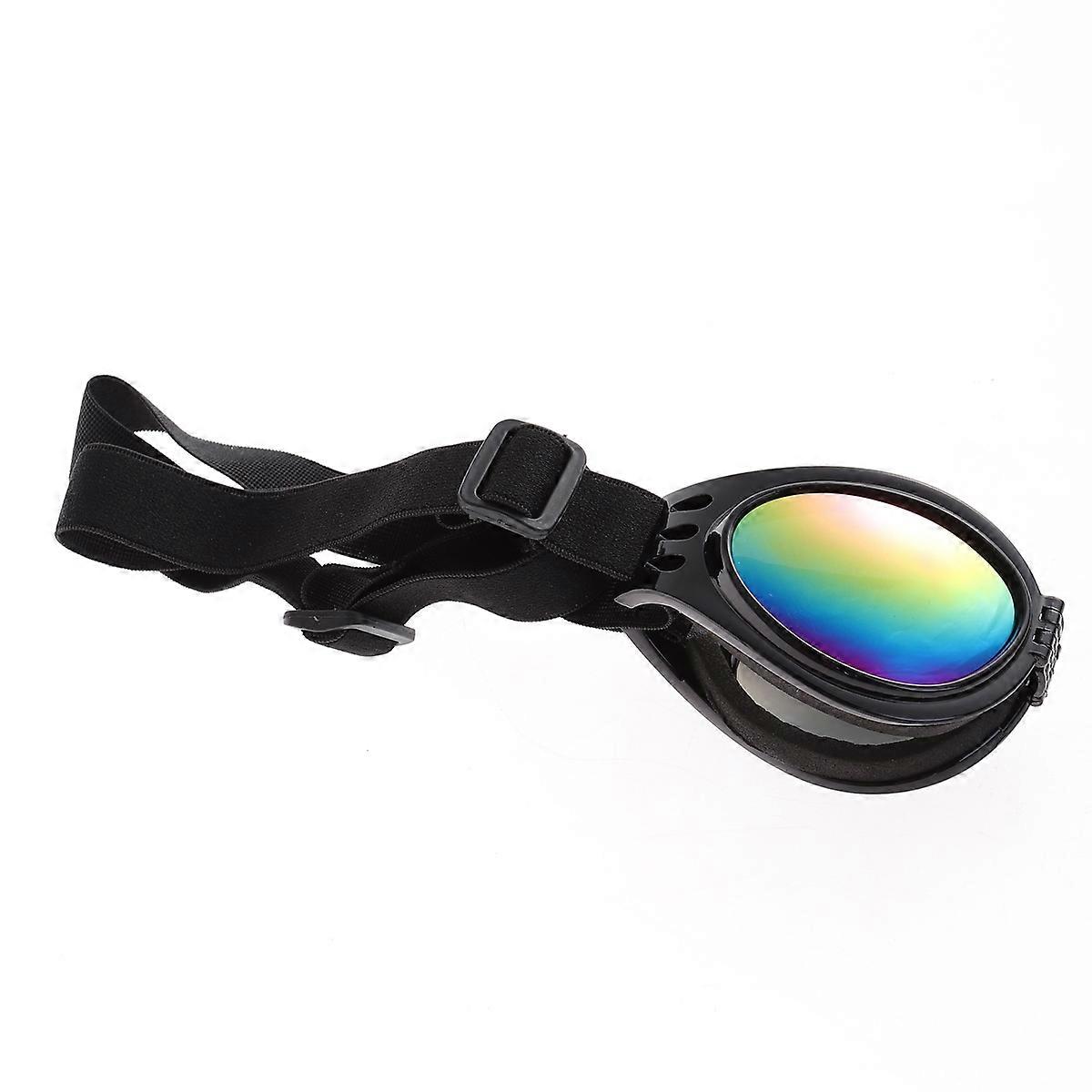 Pet Sunglasses Black Uv Protective Foldable Eyewear for Dogs