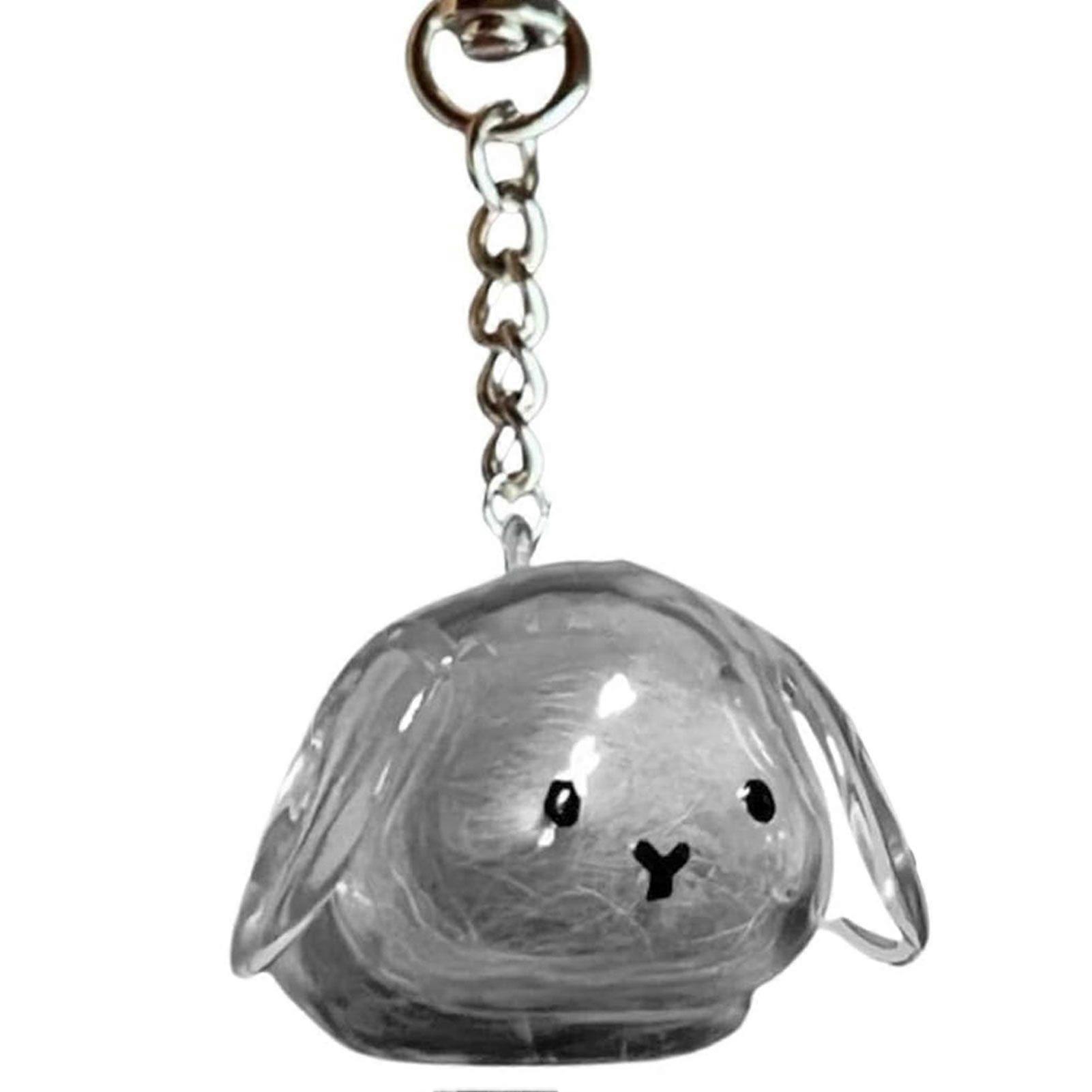 Pet Fur Keepsake Keychain Cute Bunny-Shaped Sealed Fur Storage Capsule Cherished Memory Token