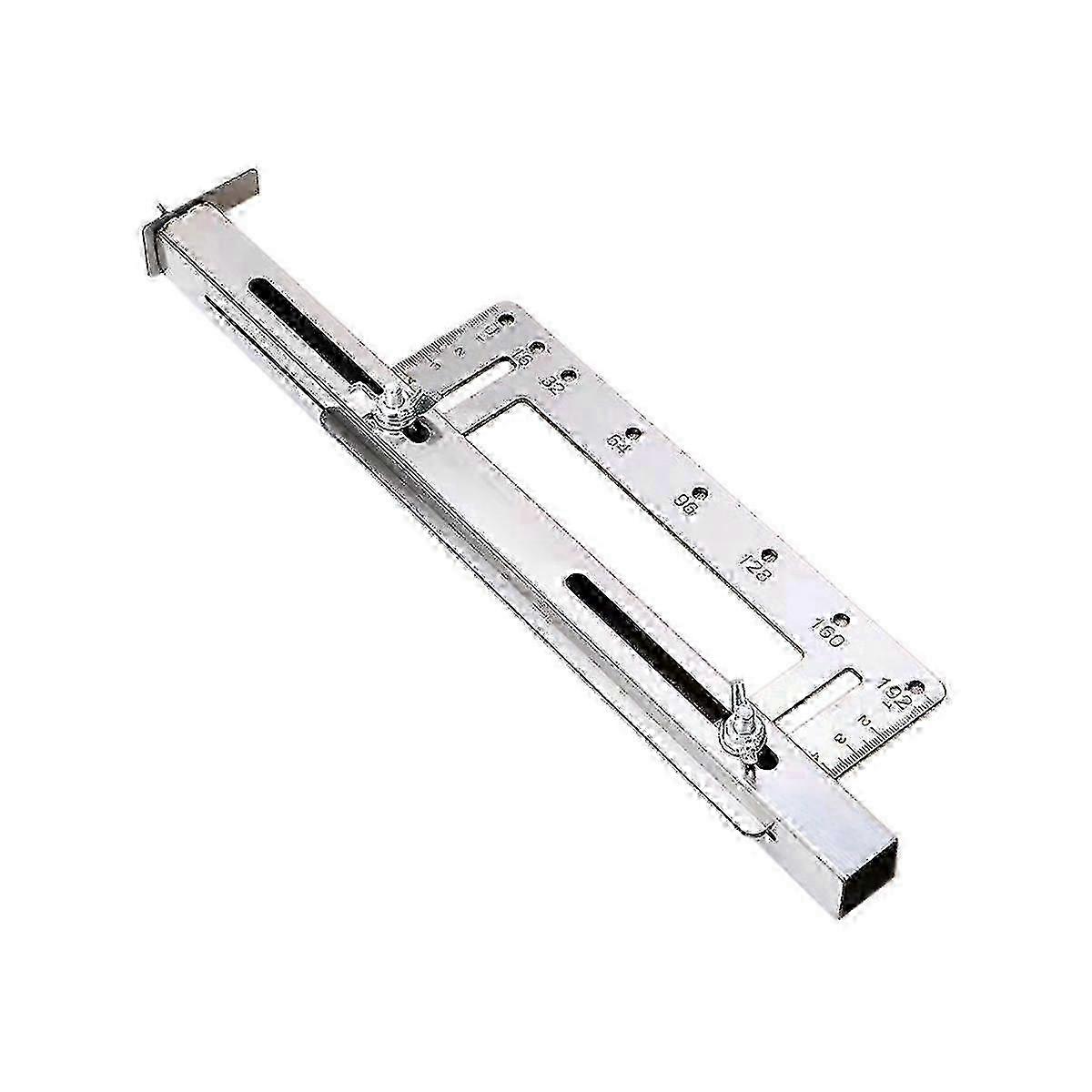 Dual Scale Reversal Positioner for Woodworking Artifacts - Hand Punch Positioning