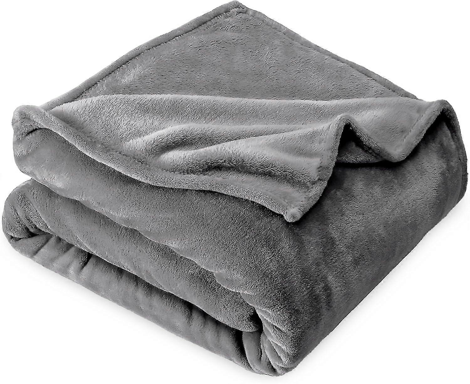 Blanket Ultra Soft Flannel Fluffy Plush Border Blanket