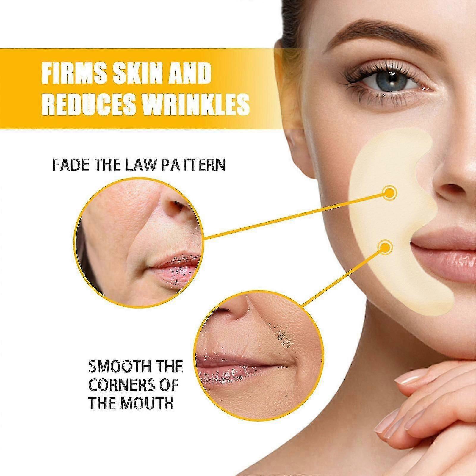 Jaysuing Nasolabial Folds Anti-wrinkle Patch Reduce Fine Lines Moisturizing Anti-aging Firming Skin Collagen Smile Line Patches Xinda -3699819362880