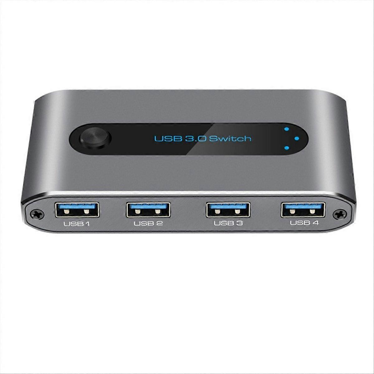 USB3.0 two-input and four-output 2 computers share 4 USB devices