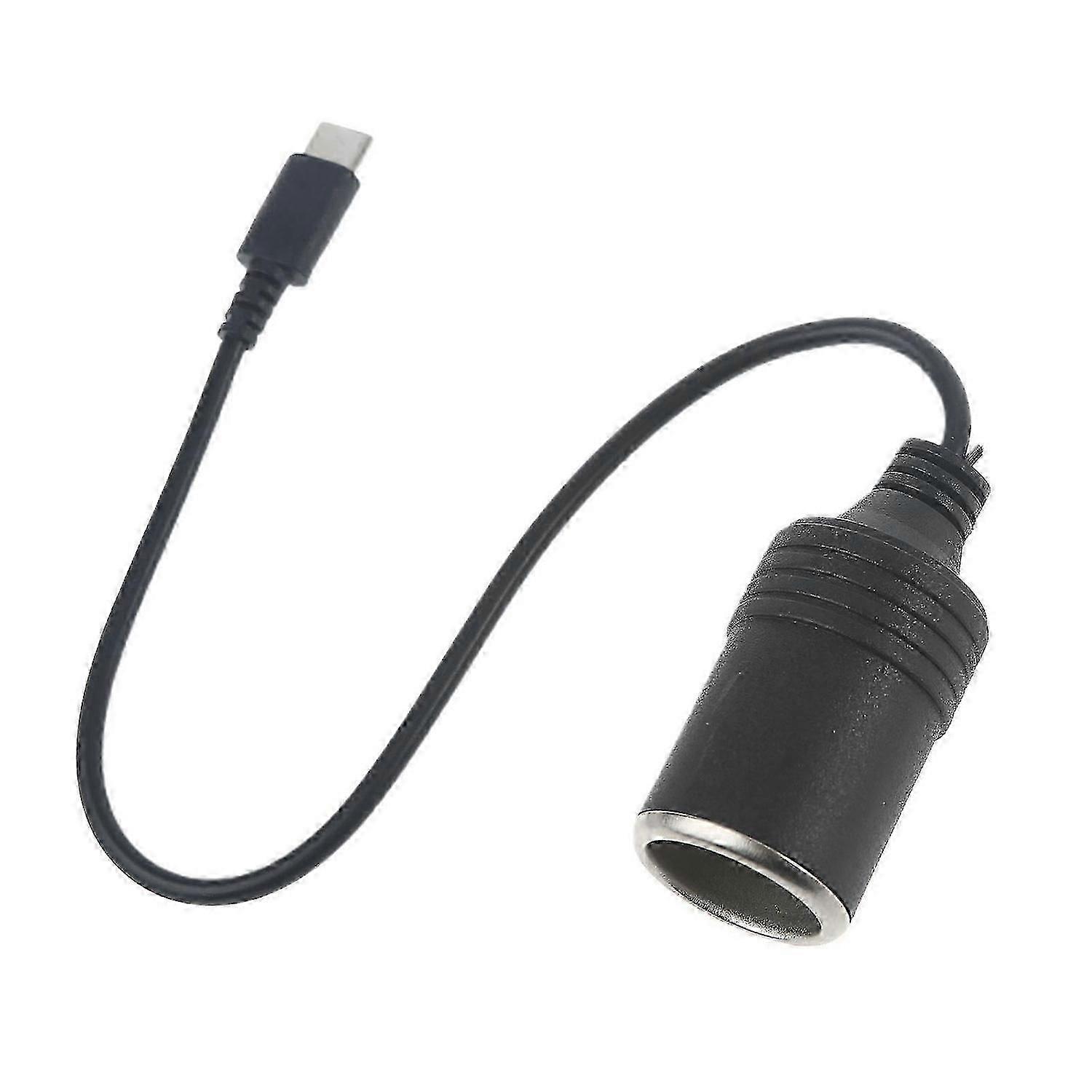 USB C PD to 12V 60W Car Cigarette-Lighter Socket Female Converter Adapter Cord for Car Charger Car V