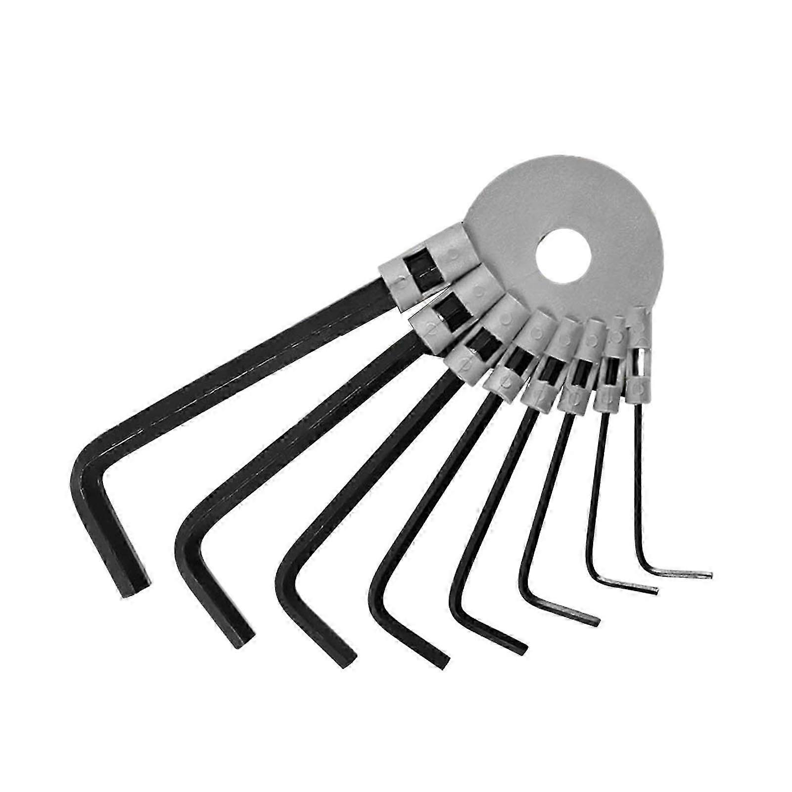 25-26 8Pcs/Set Hex Key Set Useful Hangable Easy-cleaning Socket Wrench for Outdoor