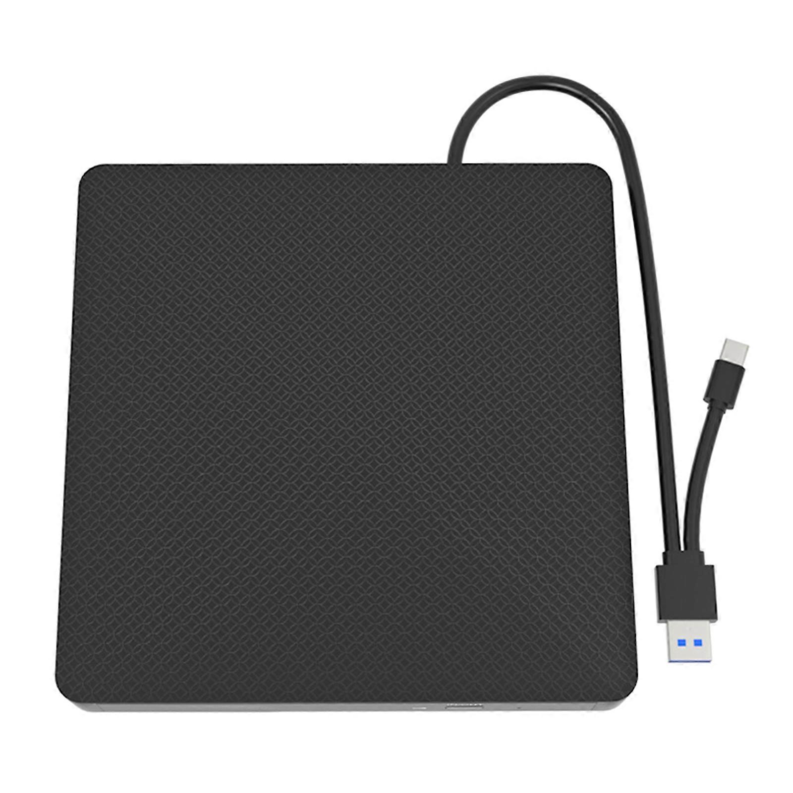 Multiunctional USB 3.0 Type C External Optical Drive Burners, Fast Speed DVD Player for Laptop Desktop Data Transfer Multicolor