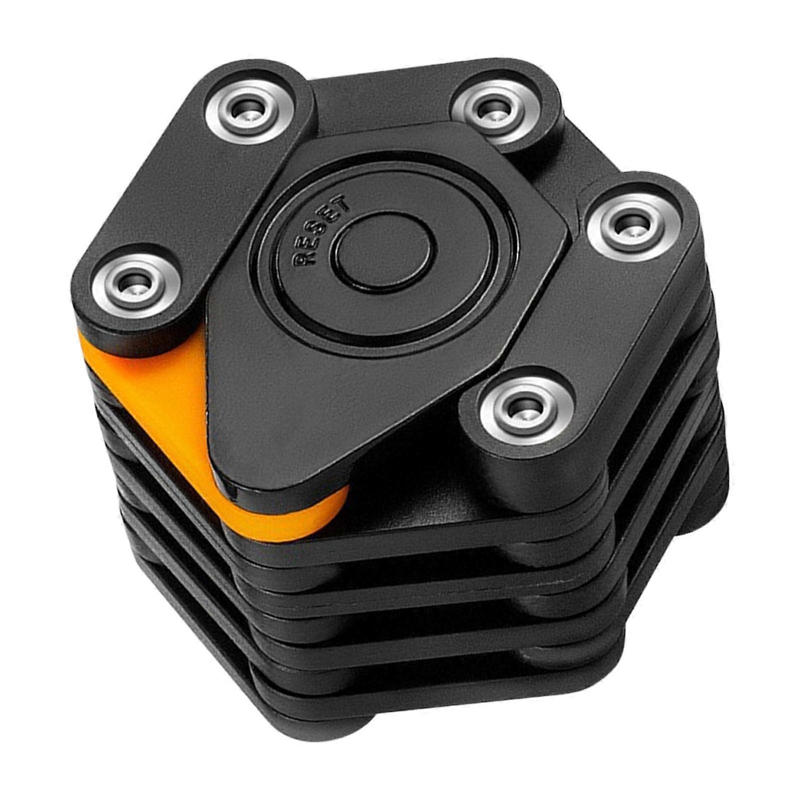 Folding Combination Lock For Bicycles Scooters Motorcycles With Alloys Steel Chain Anti Thefts Portables Security Device Multicolor