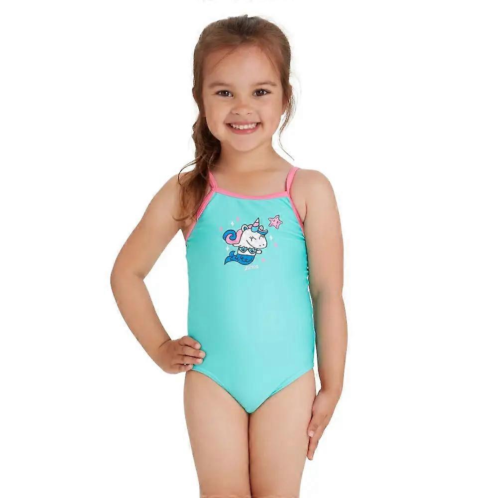 Zoggs Tots 女孩 Mernicorn Classicback 泳衣