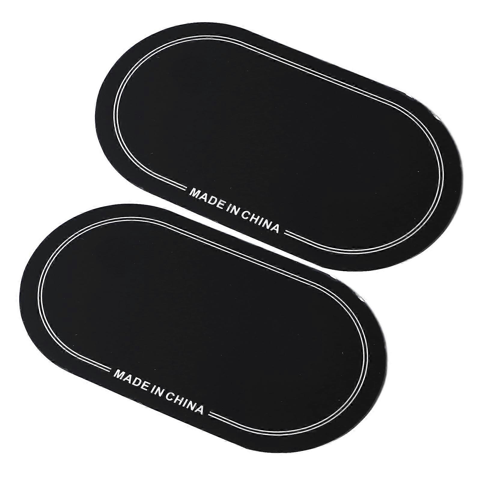2 PCS Cabeça de Tambor Patch PET Resistente ao Desgaste Drumhead Patch Protector para Prática Performance Pedal Duplo Preto