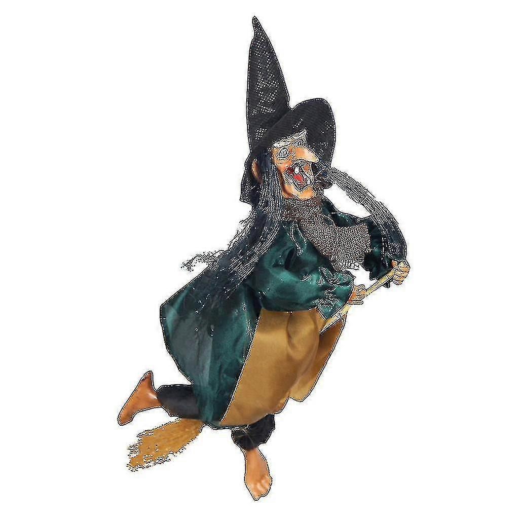 Motion Sensor Halloween Witch Prop with Creepy Laughing Sound