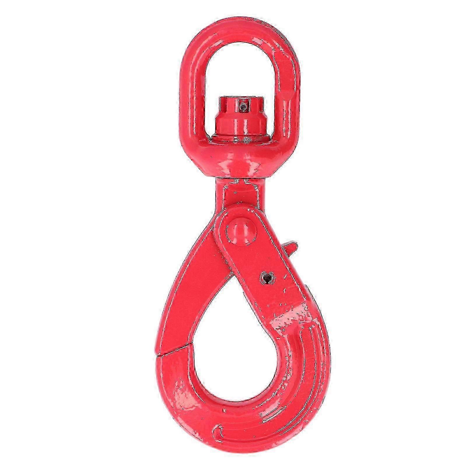 Crane Hook Painting G80 Forged Steel Self Locking Safety Rotating Hooks For Ships Automobiles2t 22cm