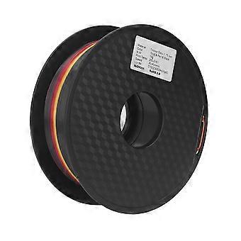 Silk Filament 1.75mm PLA Triple Color Gold Red Black Strong Toughness 3D Printer Filament
