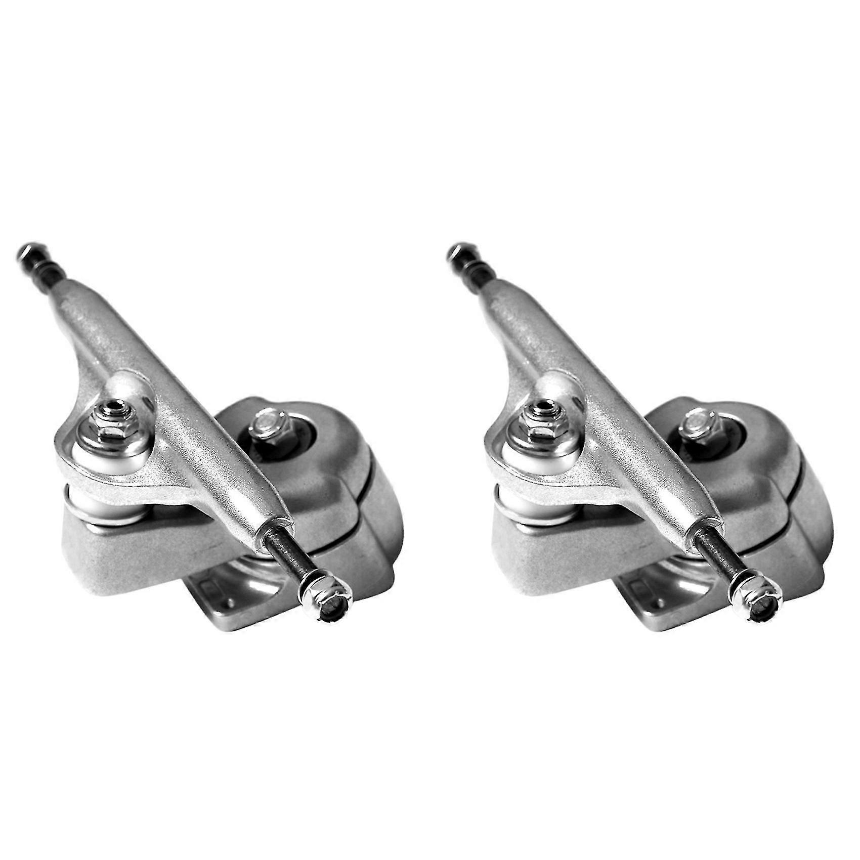 サーフスケートトラック統合ブラケットシステム拡張版フロントトラック用2個、シルバー