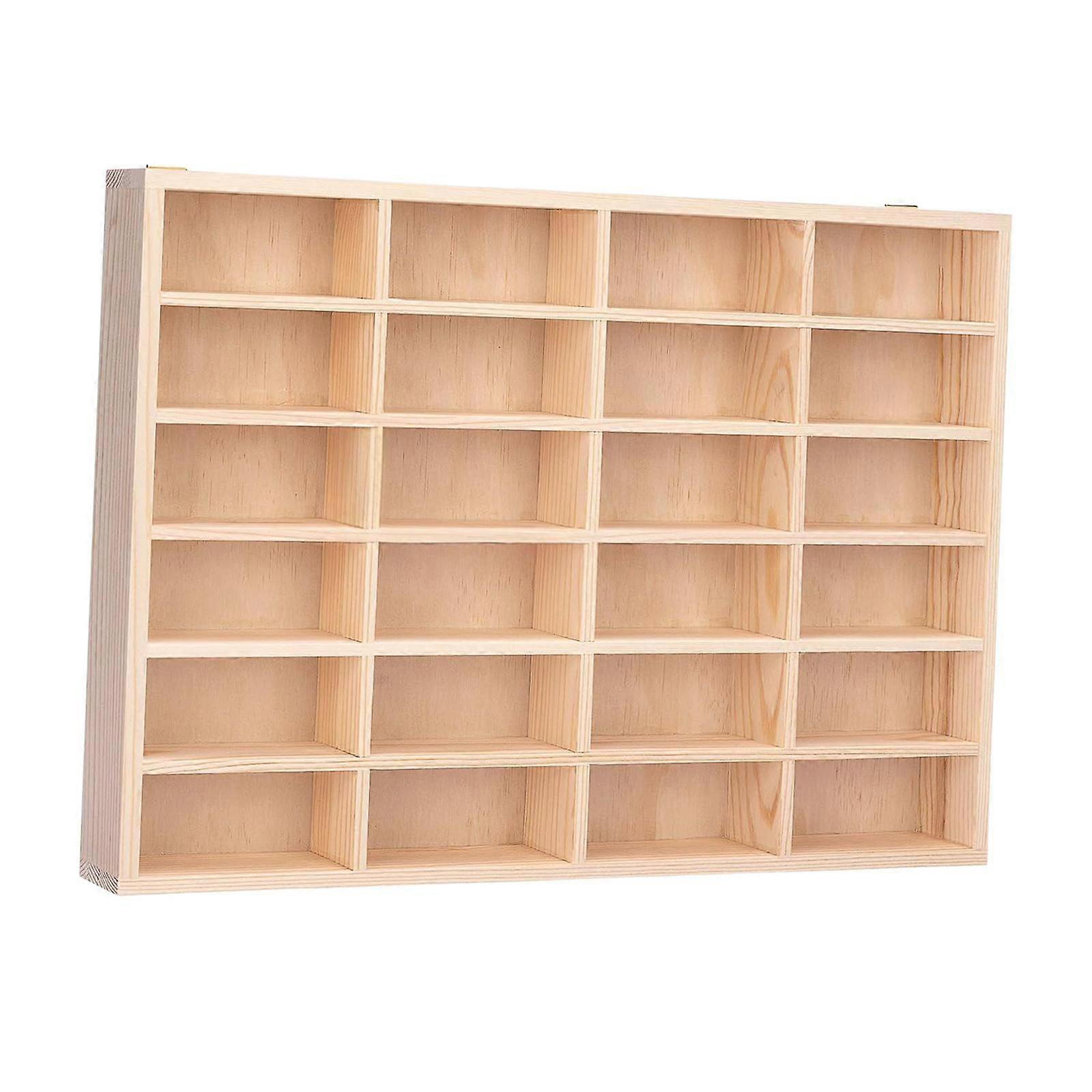 1/64 Model Car Display Case Wooden Craft Car Display Shelf for Collectibles