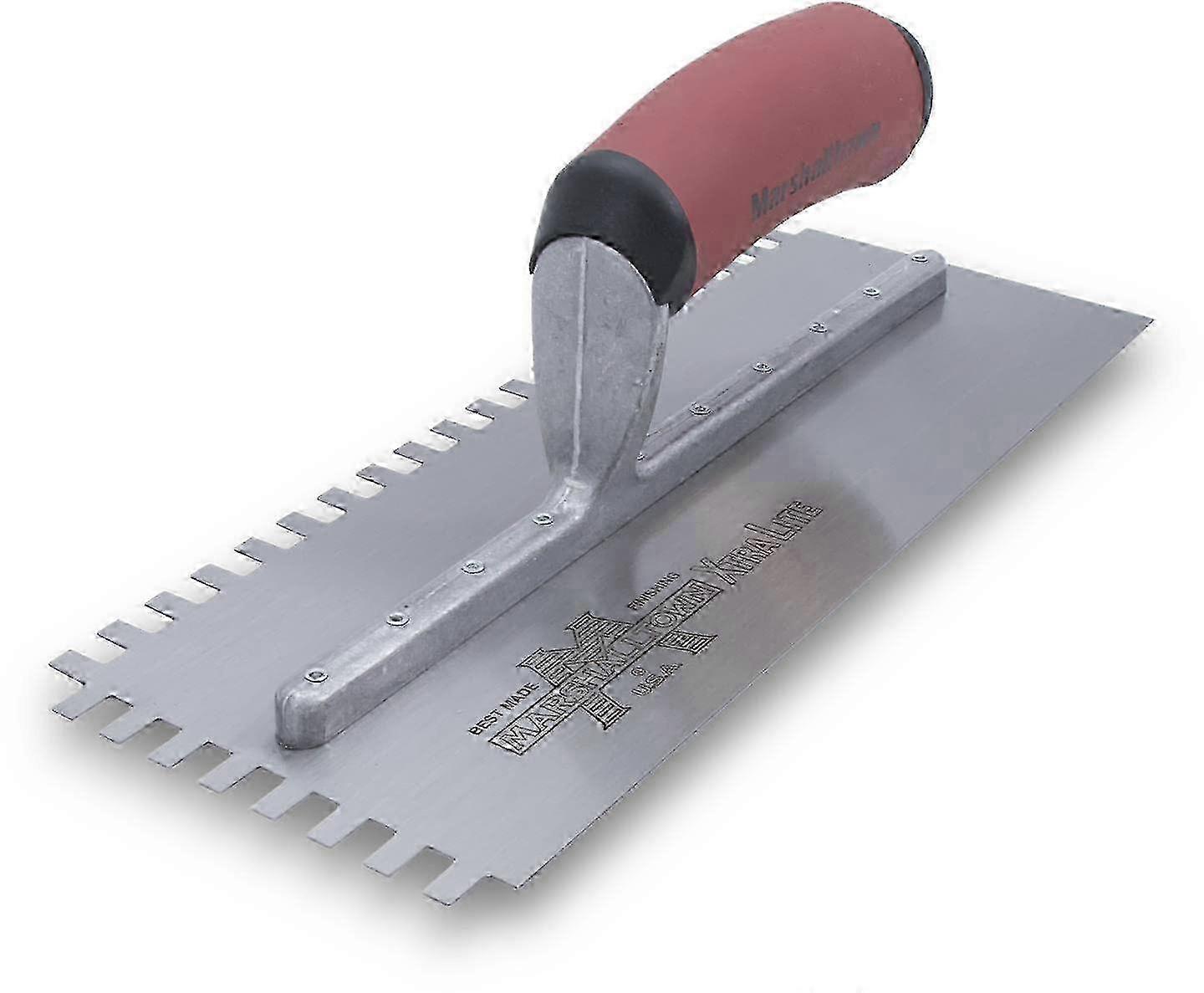 Notched Trowel for Flooring & Tiling - 1/4 X 3/8 X 1/4 Square Design Tool