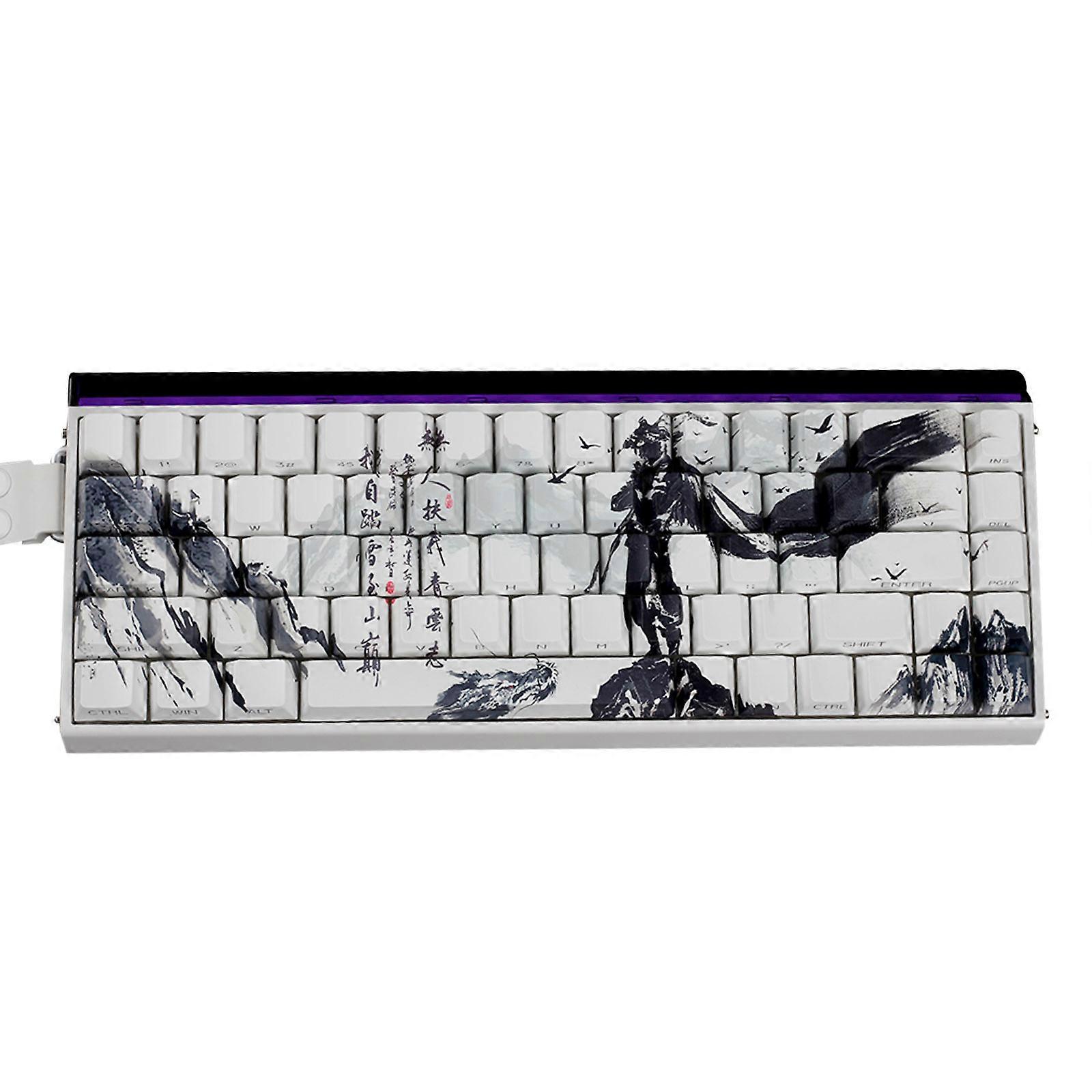 60% 68% ANSI ISOs Layout PBT Original Profile Keycaps With The legends of chusen For 61/64/68 Mechanical Keyboards Multicolor