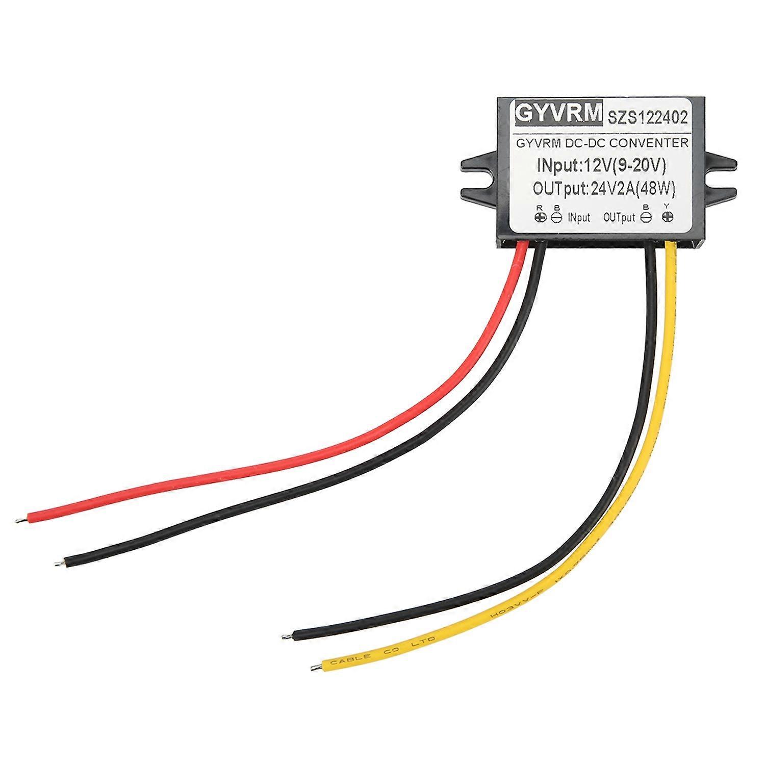DC to DC Step Up Module IP67 Waterproof PP Housing Boost Voltage Converter Module 12V 9‑20V to 24V 2