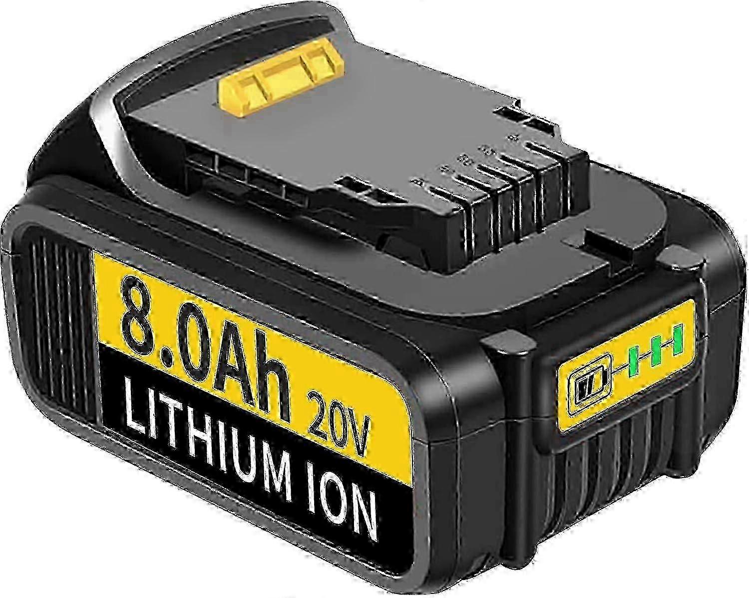 Compatible 4pack 8.0ah 18v/20v Replacement For Dewalt 18v Battery Compatible With Dewalt Battery Dcb