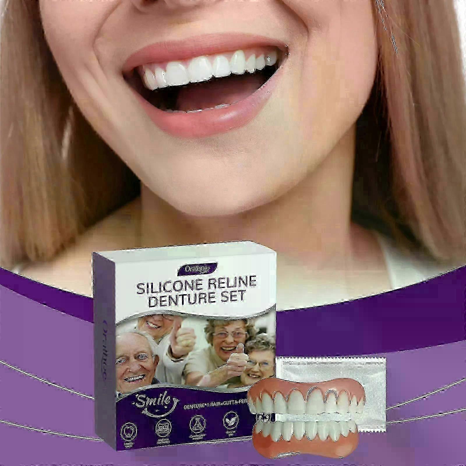 Denture Silicone Reline Kit, Denture Silicone Reline Kit, Soft Denture Reline Kit, Soft Denture Reline Kit for Men and Women